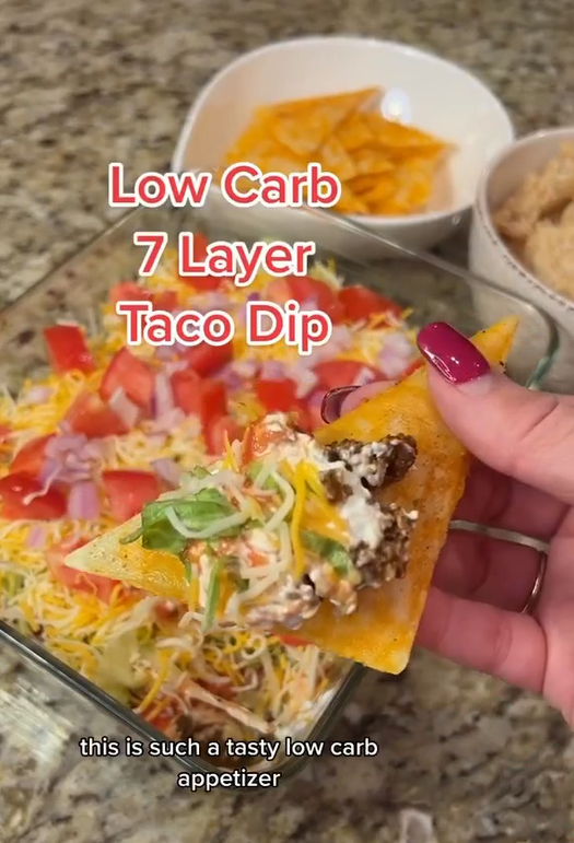 7 Layer Low Carb Taco Dip