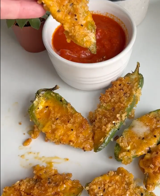 Crispy Air Fried Jalapeño Poppers