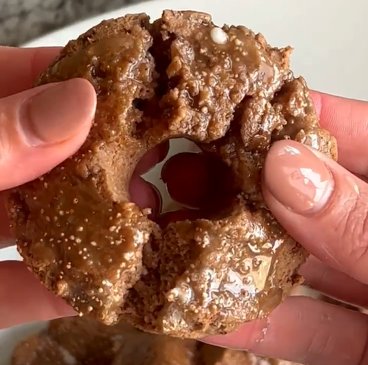 Chocolate Peanut Butter Protein Doughnuts