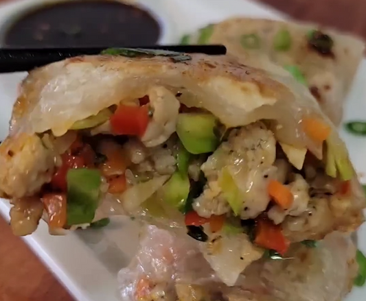 Crispy Rice Paper Dumplings