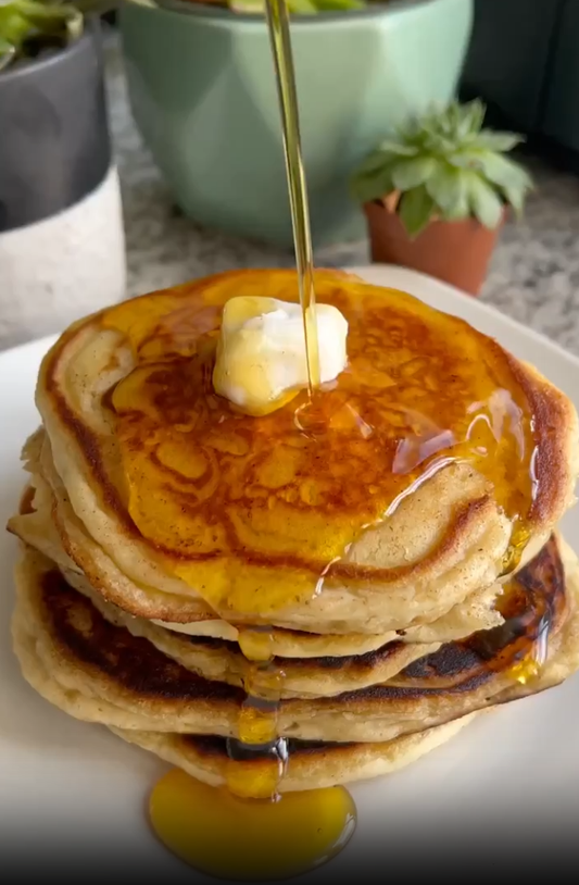 Fluffy Vanilla Pumpkin Pancakes