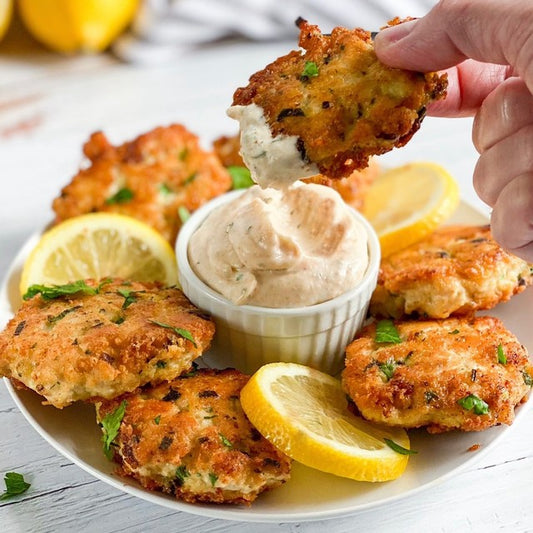 Cheesy Chicken Fritters