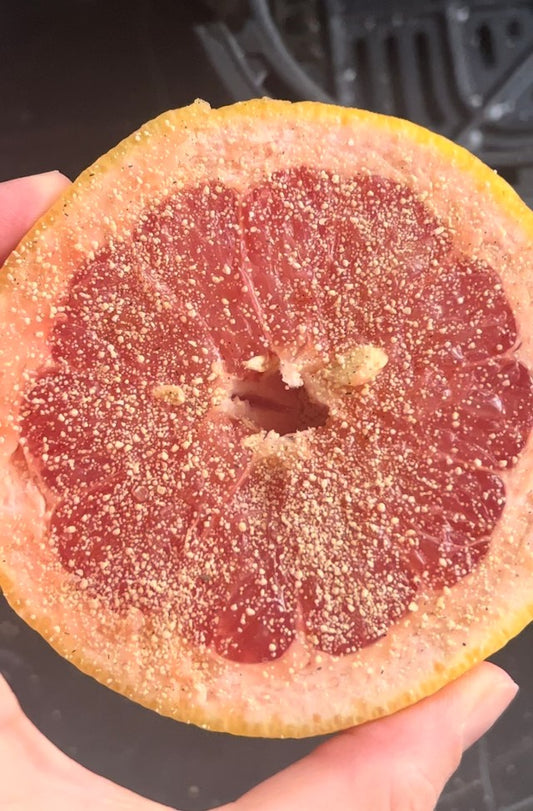 Air Fried Buttery Cinnamon Roll Grapefruit