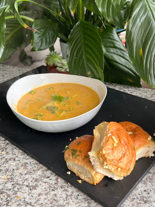 Dairy-Free Creamy Broccoli & Cheddar Soup