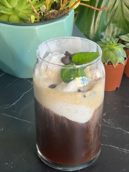 Mint Chocolate Chip Cold Brew Affogato