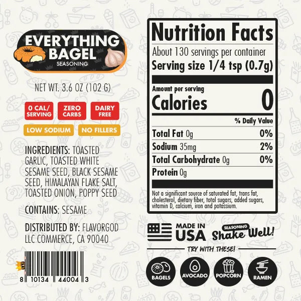 Everything Bagel Seasoning - Gold Combo - Flavor God