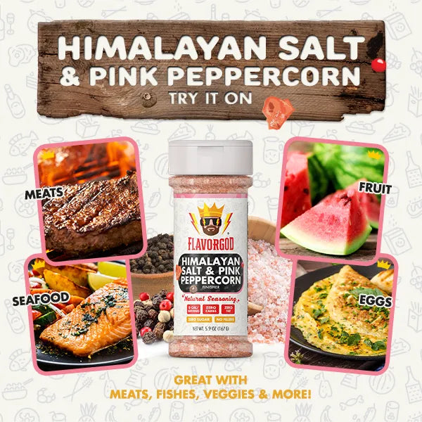 Himalayan Salt & Pink Peppercorn Finisher  - Gold Combo - Flavor God