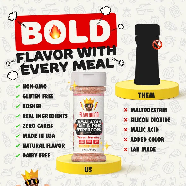 Himalayan Salt & Pink Peppercorn Finisher  - Gold Combo - Flavor God
