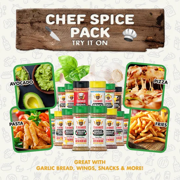 Chef Spice Pack + Storage Rack - Flavor God