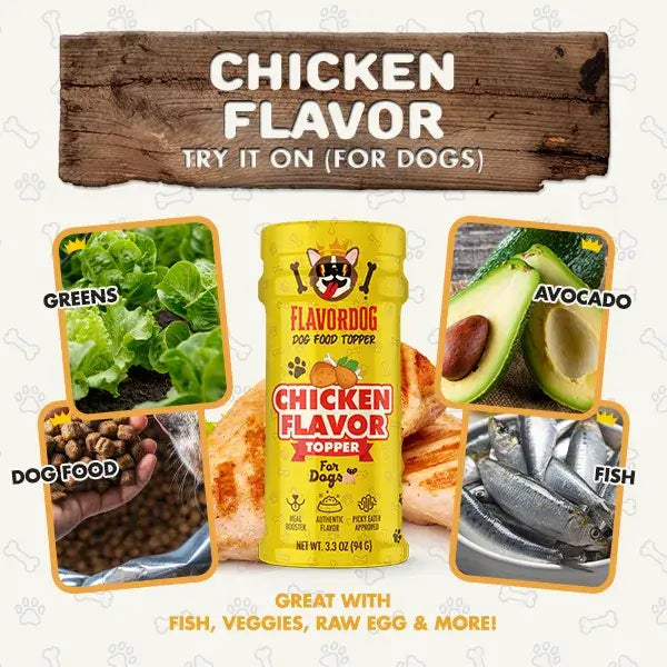 Chicken Flavored - Dog Food Topper - $2 TUESDAY - Flavor God