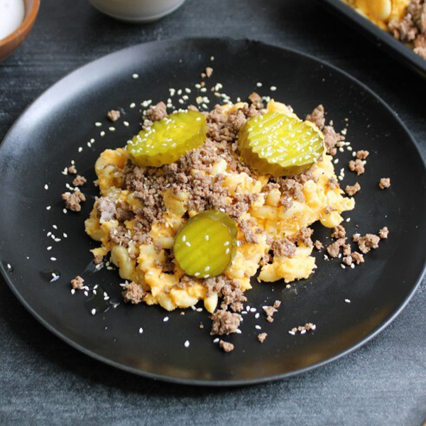 What's included in Beefed-Up Mac & Cheese