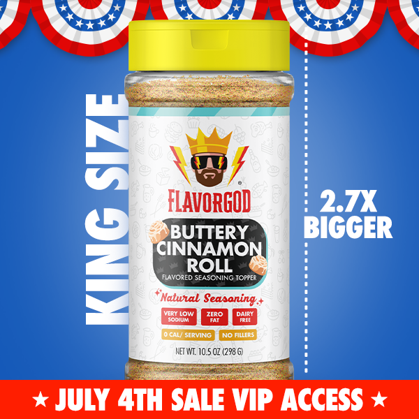 King Size Buttery Cinnamon Roll Topper - 4th of July Sale