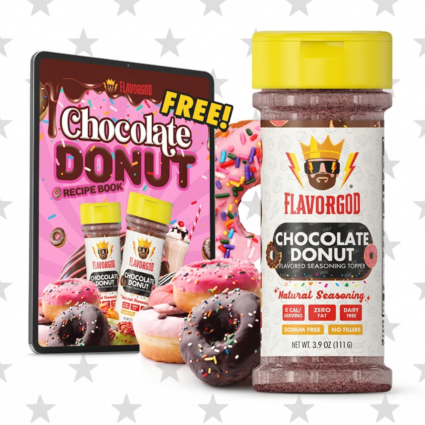 Chocolate Donut Topper - Flavor God