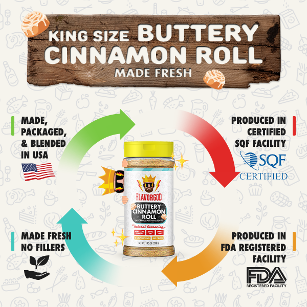 King Size Buttery Cinnamon Roll Topper - S’mores Day - Flavor God