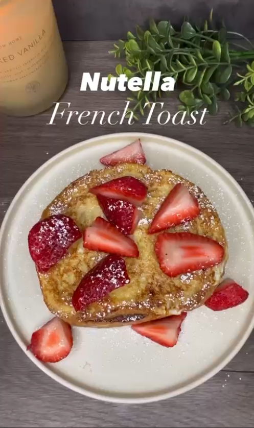 Nutella-Stuffed Brioche French Toast