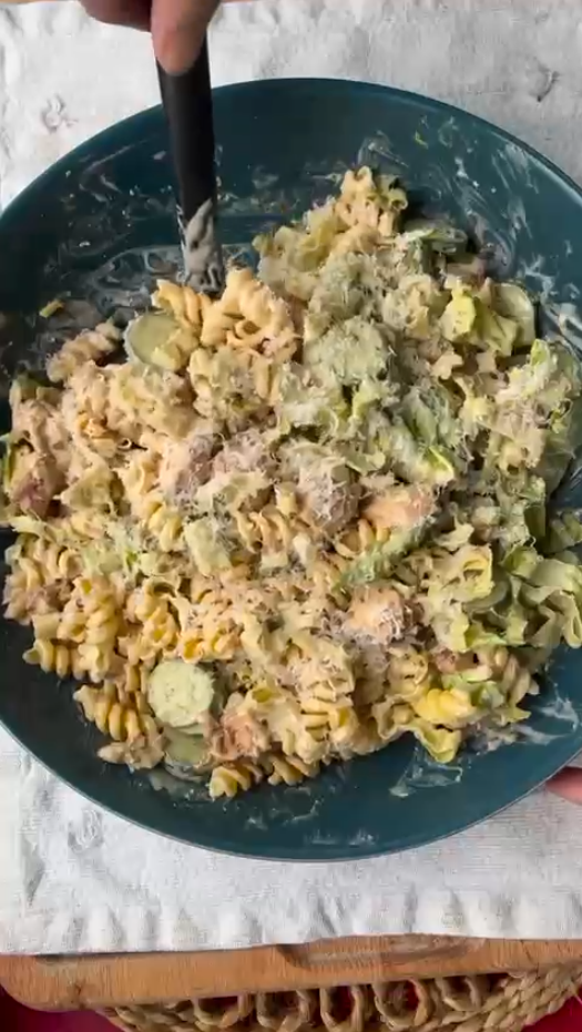 Chicken Bacon Caesar Pasta Salad