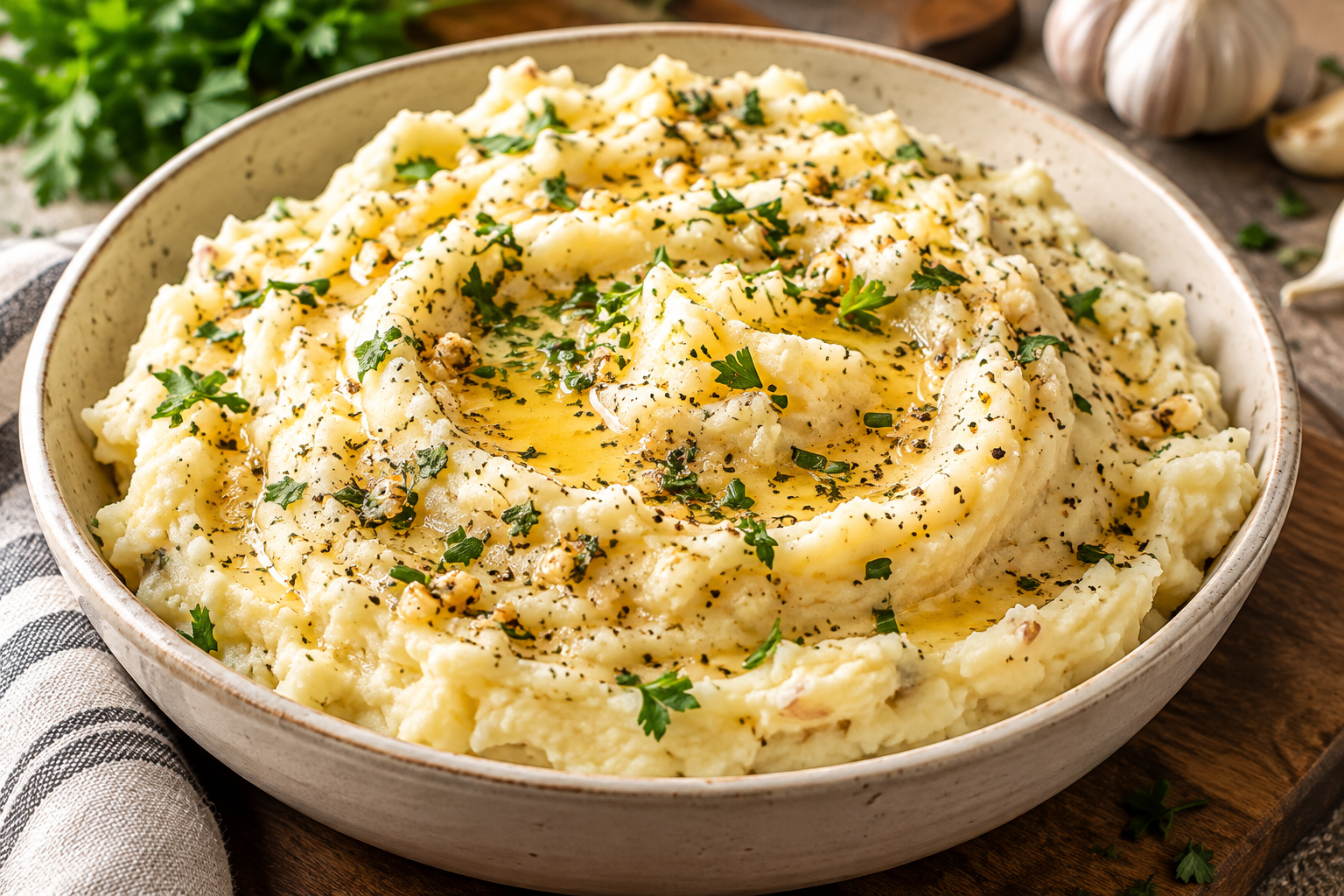 Creamy Garlic Lover's Mashed Potatoes