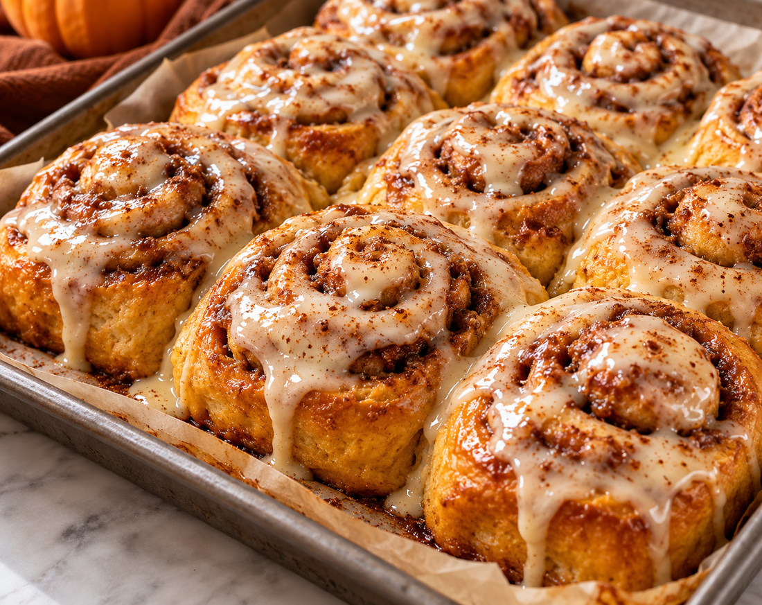 Easy Pumpkin Cinnamon Rolls