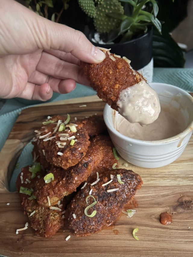 Crispy Honey BBQ Chickpea Tenders