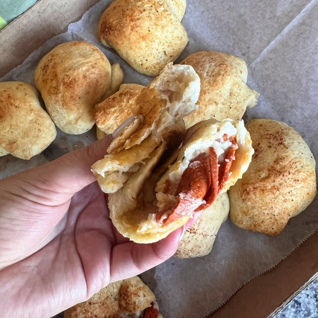 Cheesy Pepperoni Pizza Bombs