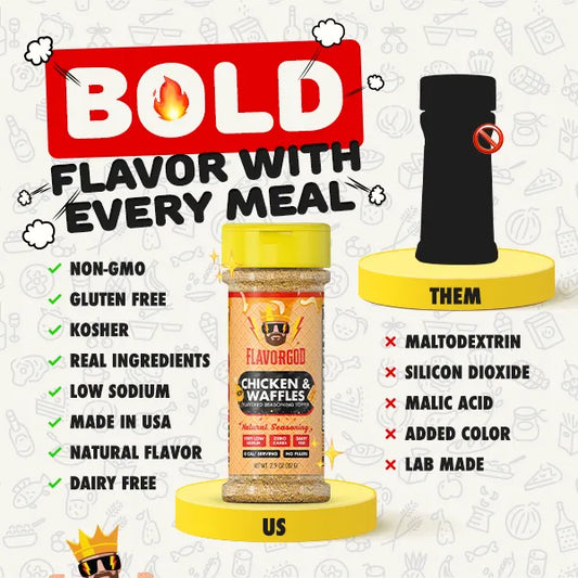 Chicken & Waffles Seasoning Toppers - Flavor God