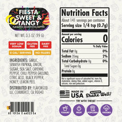 Nutrition label for Fiesta Sweet & Tangy Topper