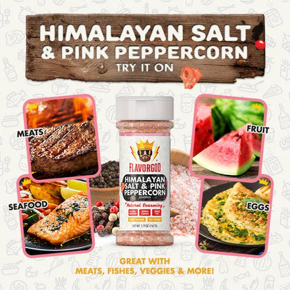 Himalayan Salt & Pink Peppercorn Finisher  - Gold Combo - Flavor God