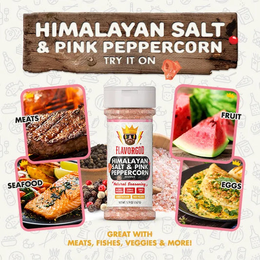 Himalayan Salt & Pink Peppercorn Finisher  - Gold Combo - Flavor God