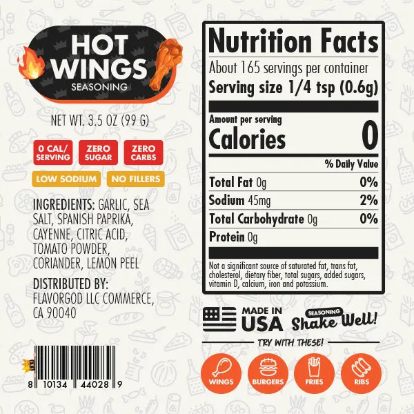 Hot Wings Seasoning - Flavor God