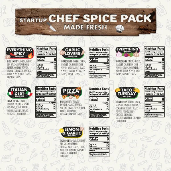 Startup Chef Spice Pack - Flavor God