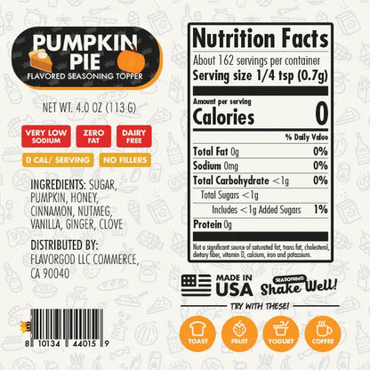 Pumpkin Pie Topper - Limited Editon - Flavor God