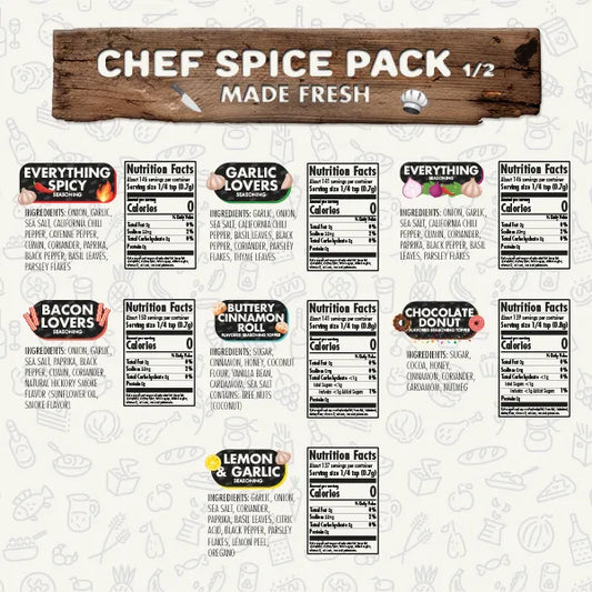 Chef Spice Pack + Storage Rack - Flavor God