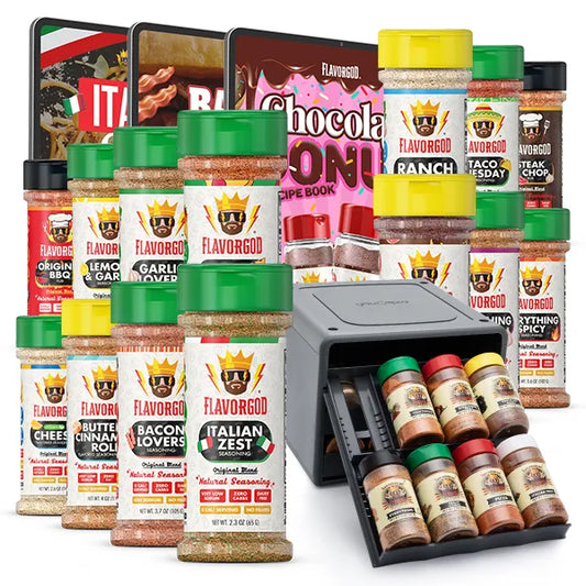 Chef Spice Pack + Storage Rack - Flavor God