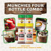 Munchies Combo Pack Of 4, Seasoning Gift Set, Taco Tuesday, Pizza, Buttery Cinnamon Roll, Chocolate Donut, Natural Healthy Spice Blend, Low Sodium Chicken, Beef, Seafood, Salad, Steak Rub by FlavorGod - Flavor God