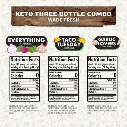 Keto Combo Pack (NYS) - Flavor God