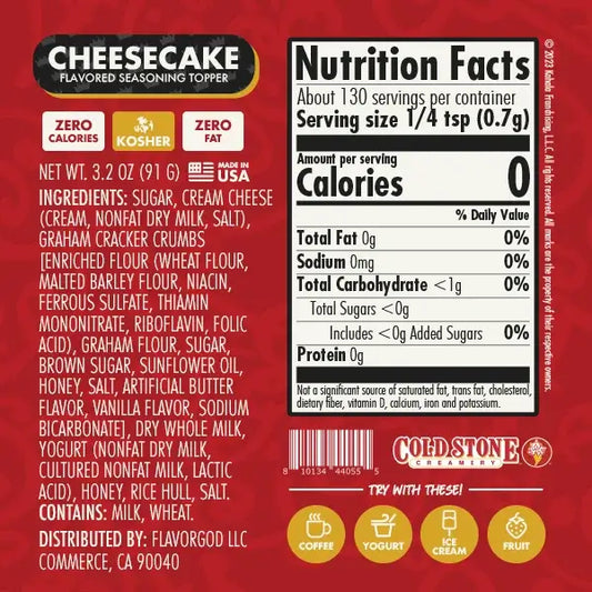 Cold Stone Cheesecake CM - Flavor God