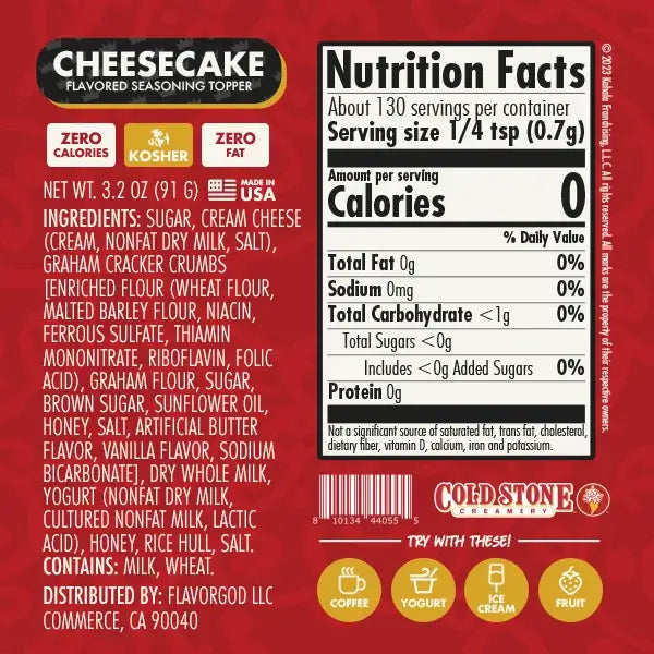 Cold Stone Cheesecake - Sweet Combo - Flavor God