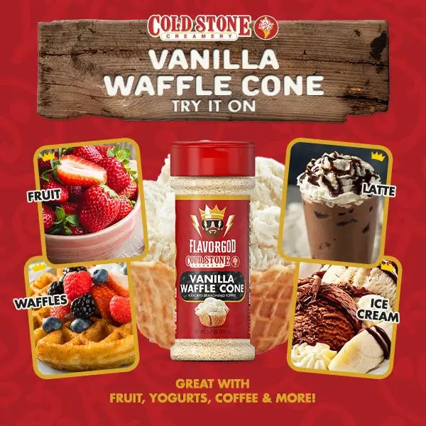 Cold Stone Vanilla Waffle Cone - Sweet Combo - Flavor God
