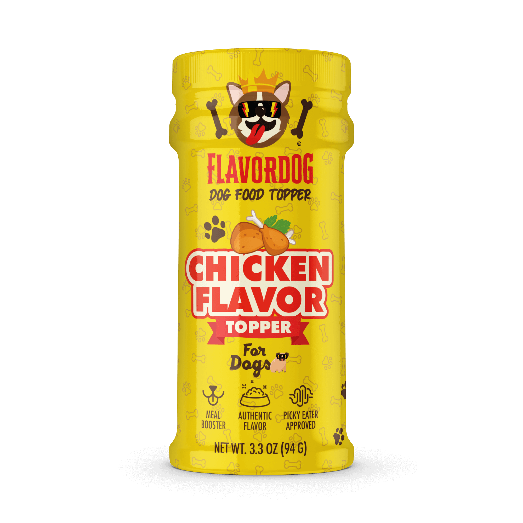 What's included in Chicken Flavored - Dog Food Topper (Special Deal)