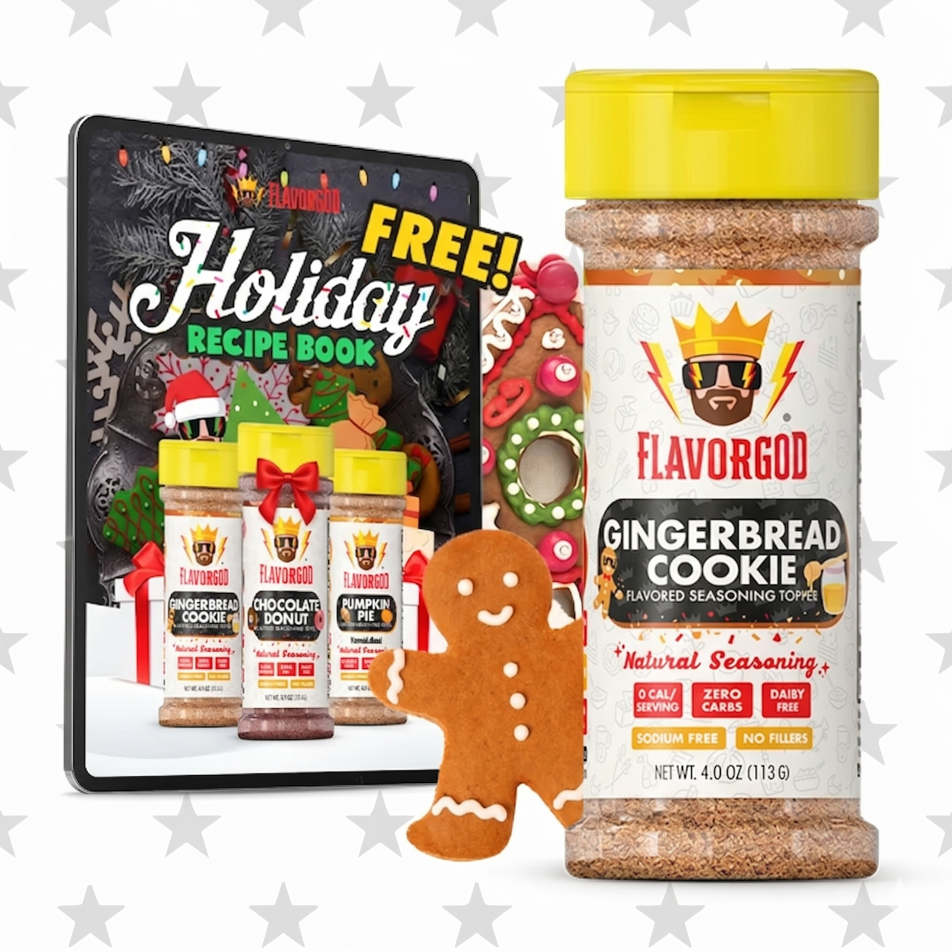 Gingerbread Cookie Topper - Flavor God