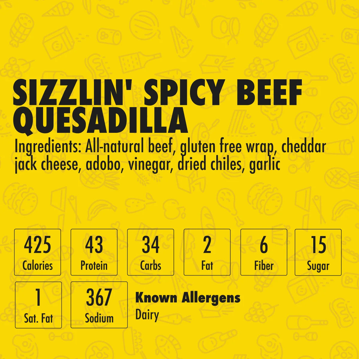 Sizzlin' Spicy Beef Quesadilla