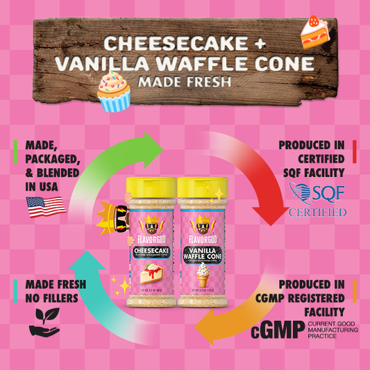 Cheesecake & Vanilla Waffle Cone Combo