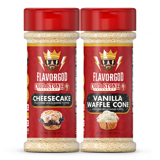 Cold Stone Combo - Cheesecake + Vanilla Waffle Cone - Flavor God