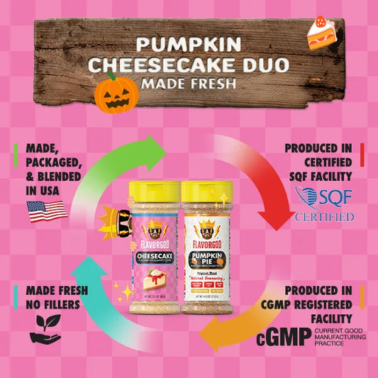 Pumpkin Cheesecake Duo