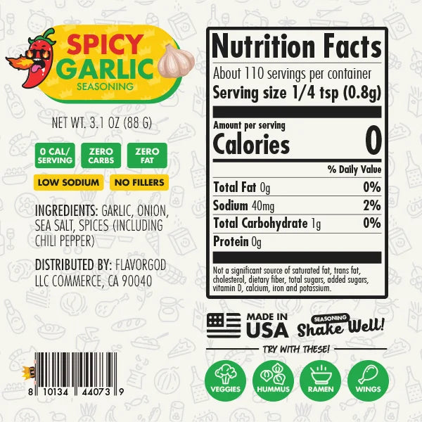 Spicy Garlic Seasoning - Flavor God