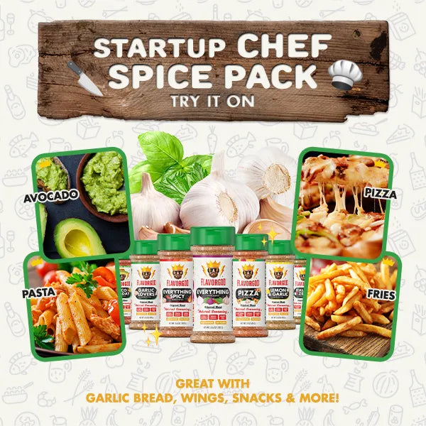 Startup Chef Spice Pack + Storage Rack