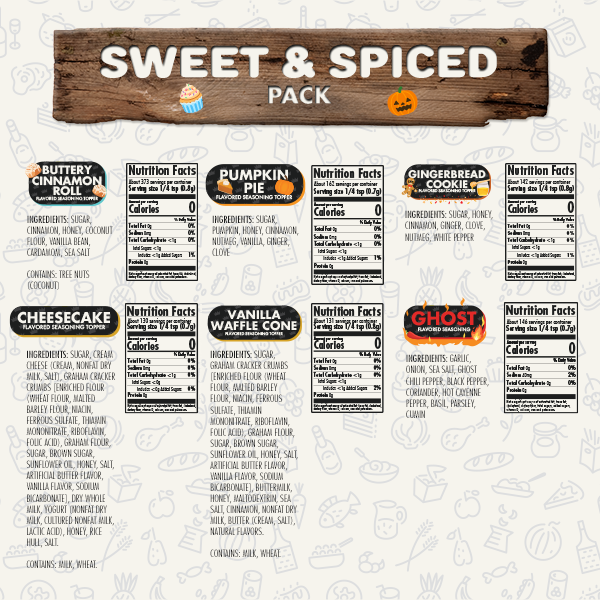 6 Bottle Sweet & Spiced Combo