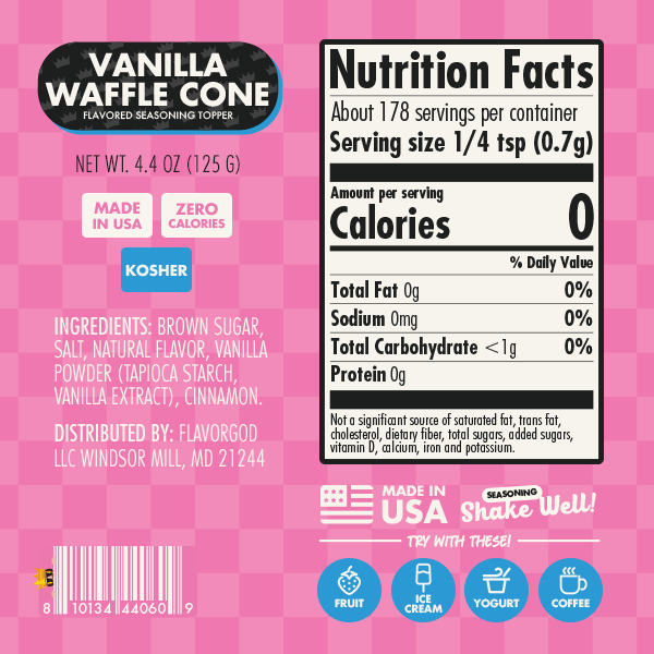 Cold Stone Vanilla Waffle Cone - Flavor God