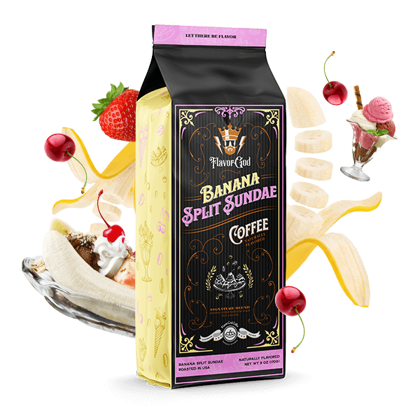 What's included in Banana Split Sundae Ground Coffee (Naturally Flavored)