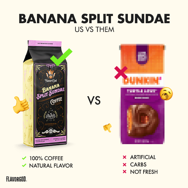 Banana Split Sundae Ground Coffee (Naturally Flavored) (Checkout Offer)